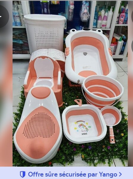 Baignoire bébé pliable - Ensemble de bain pour nouveau-né