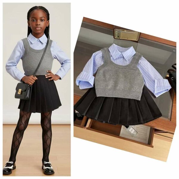 Ensemble élégant écolière