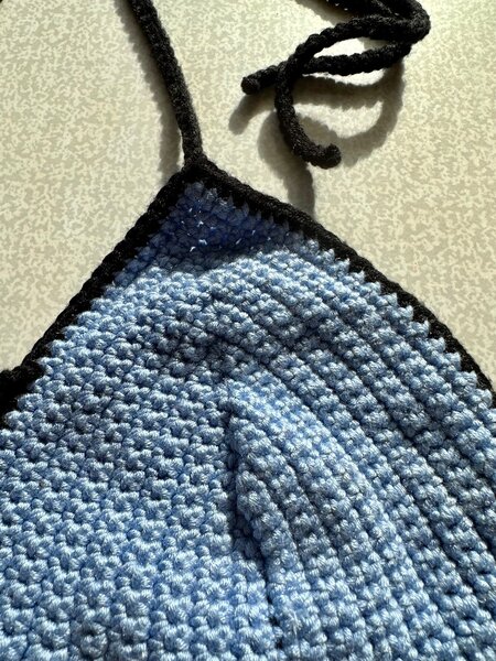 Вязаный бралет/топ HarleyQuinn