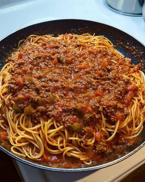 Spaghetti viande haché