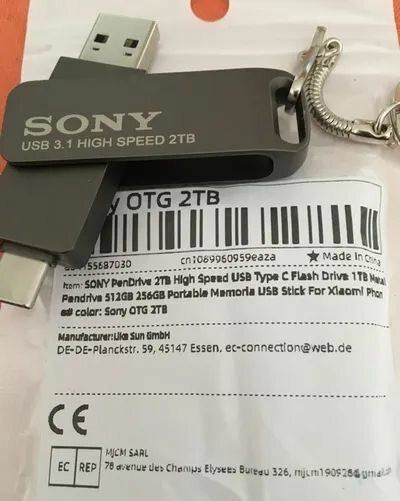 SONY Pendrive2TB Haute Vitesse