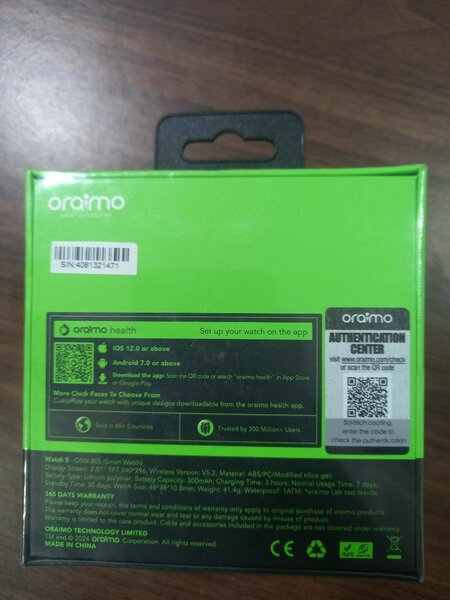 Montre Connectée Oraimo 5