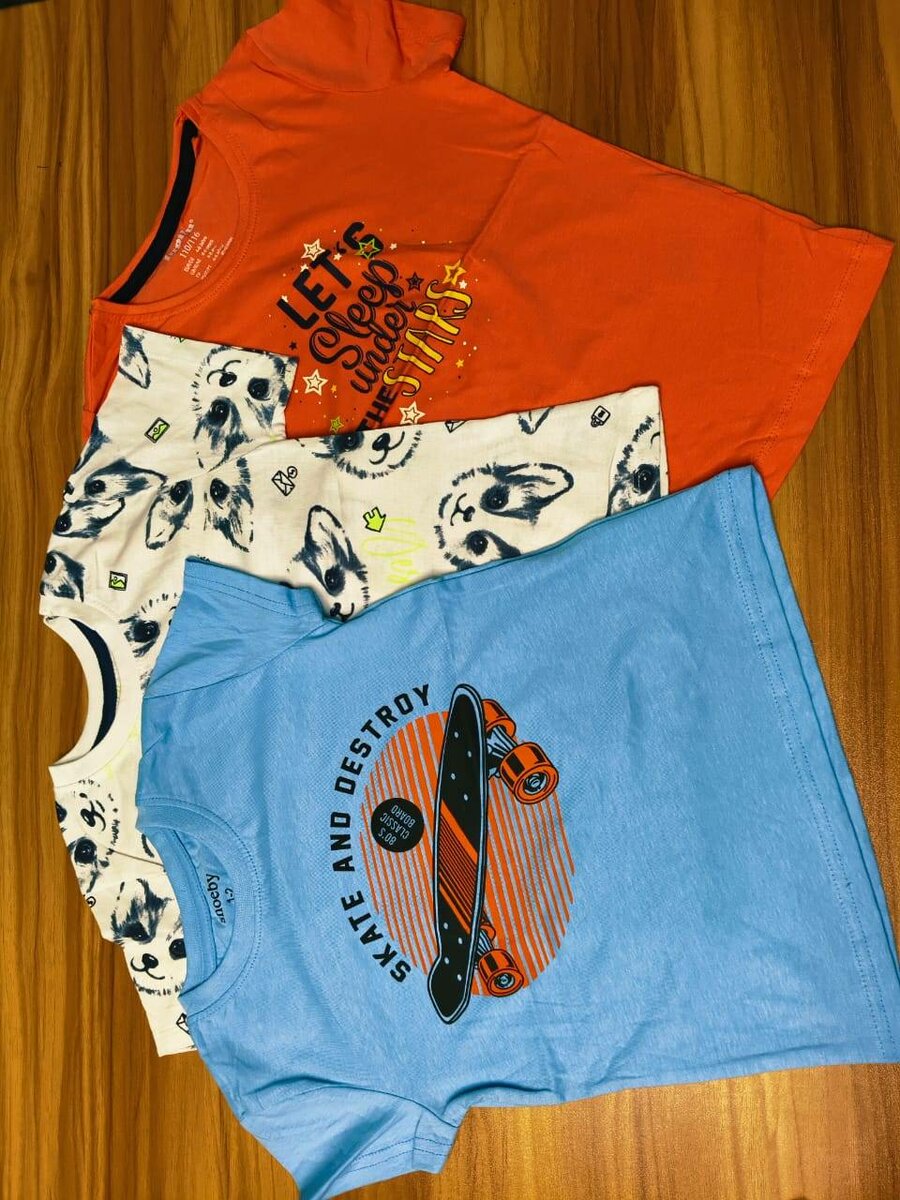 Adult's Boyes & Girls 100% Original Export Super Fancy T-shirt 