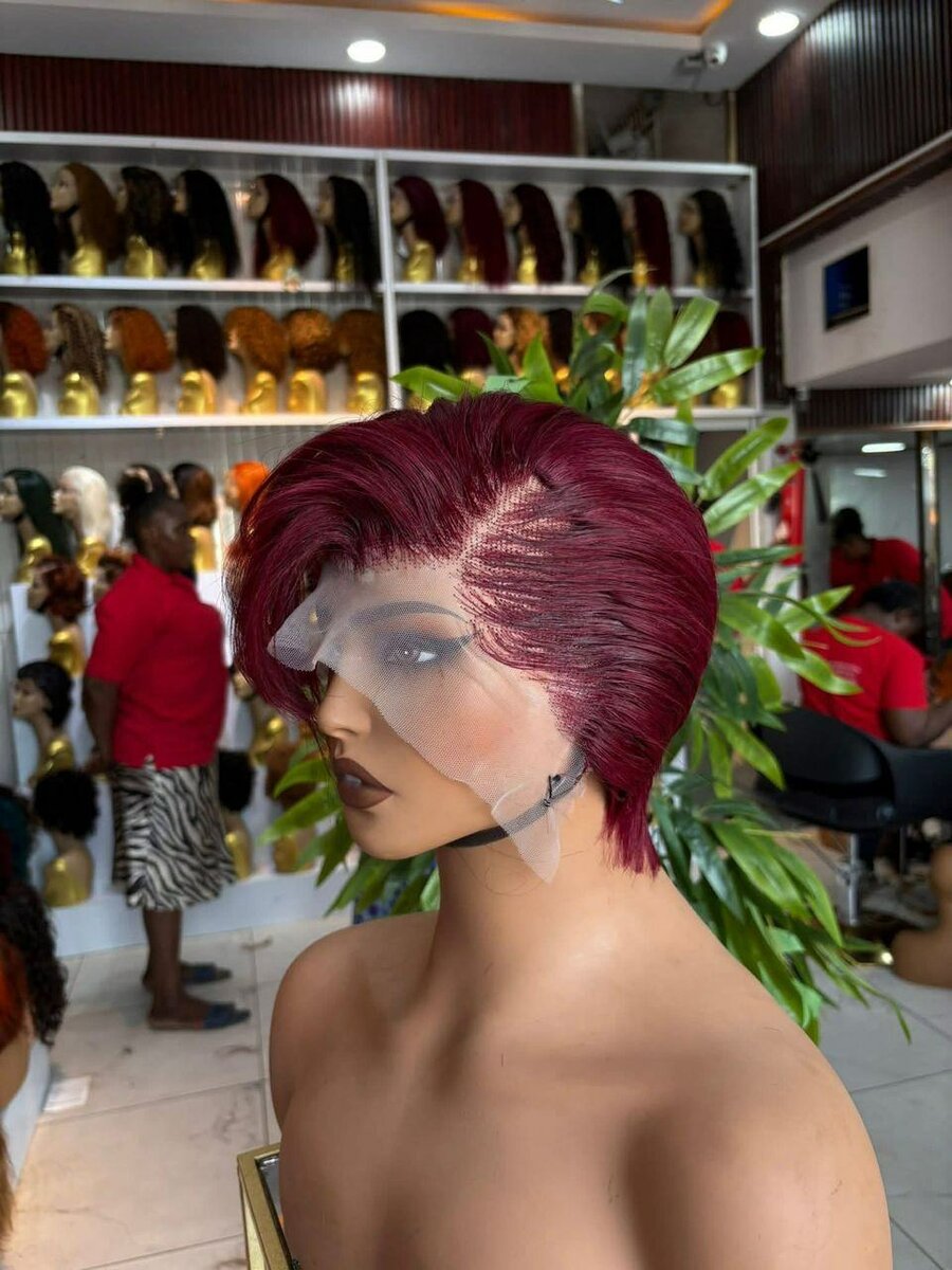 Perruque naturelle coupe dame