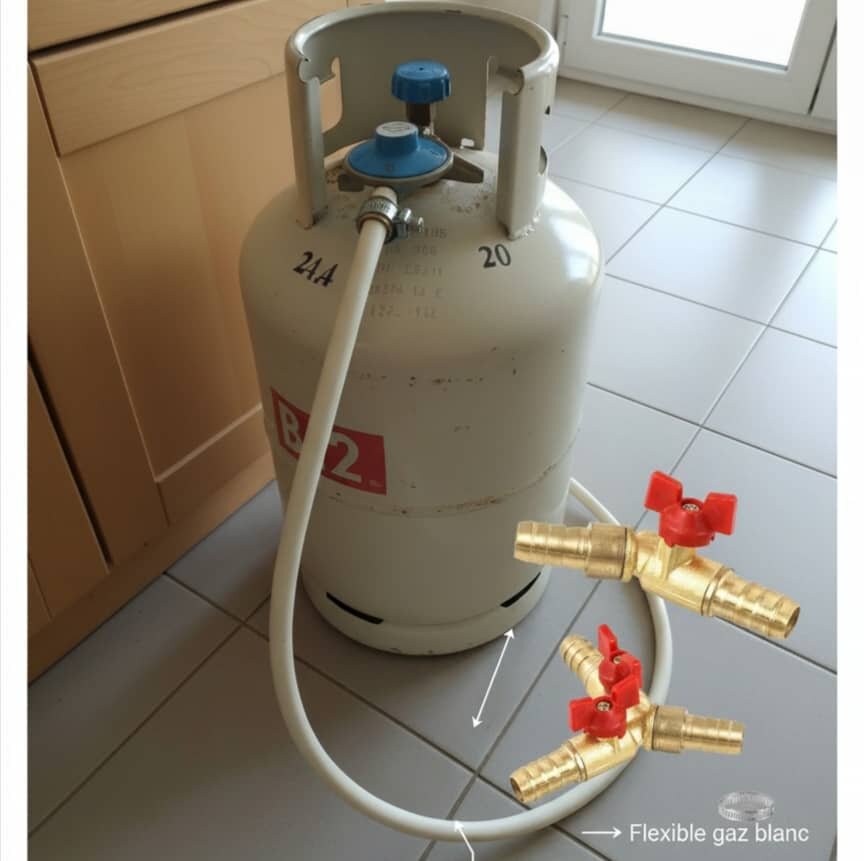 Raccord De Tuyau 3Tête  B6 B12