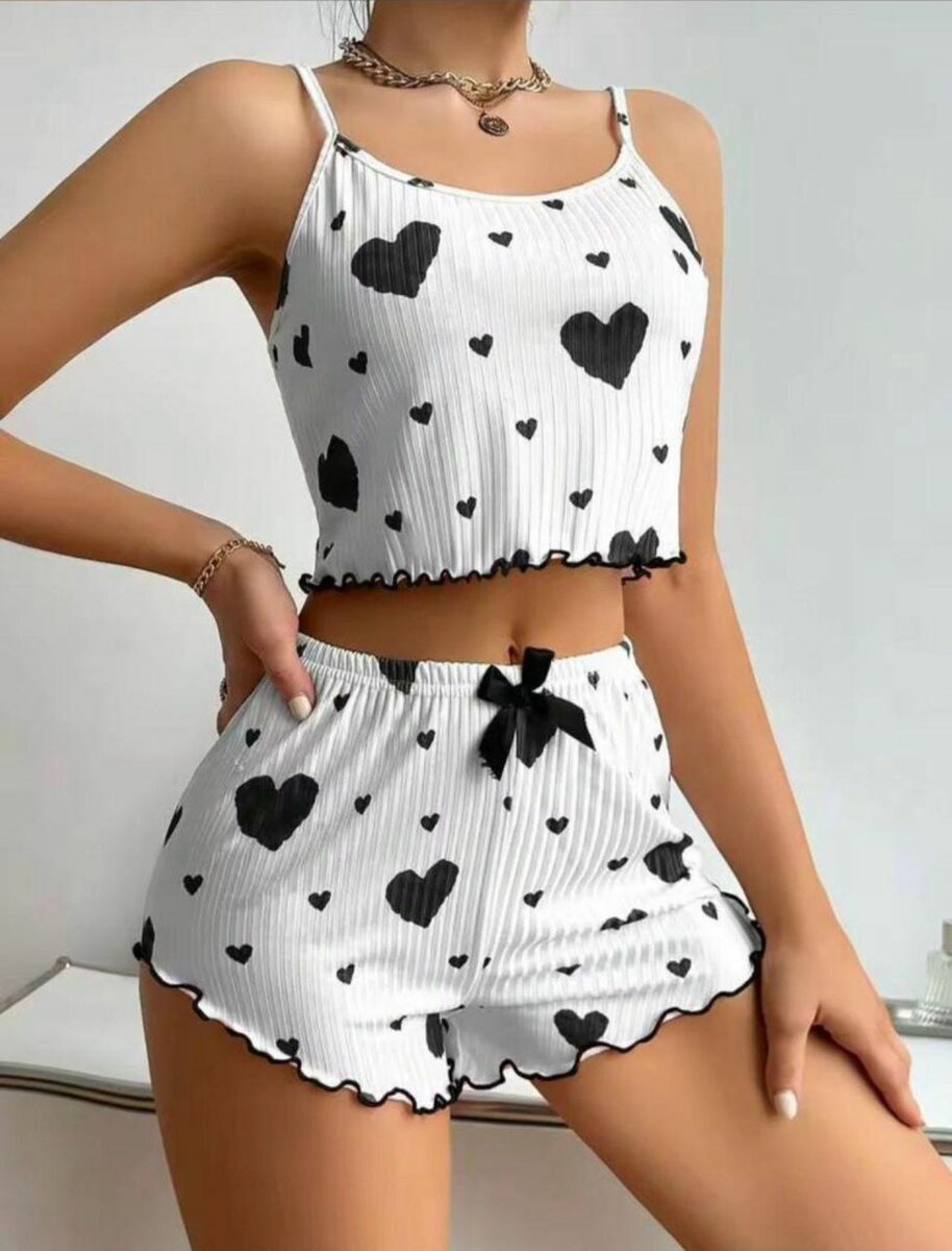 Pyjama shirt  Femme Cœur