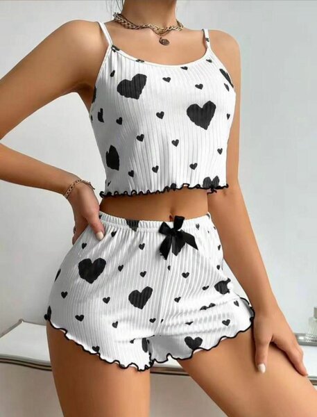 Pyjama shirt  Femme Cœur