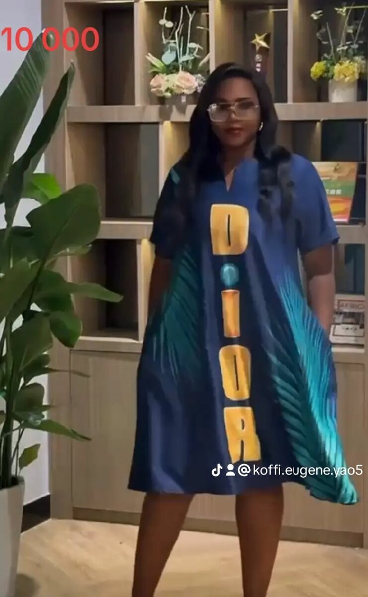 Robe Saturée Imprimée Élégante