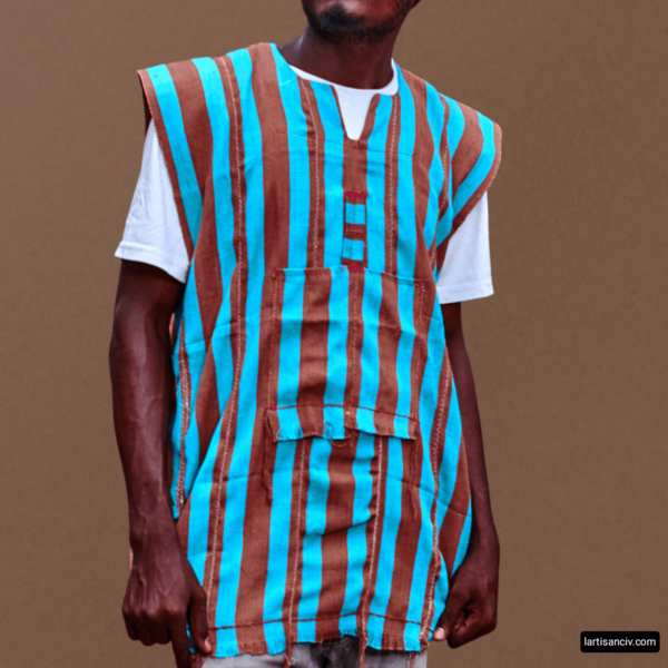 Tunique rayée en coton