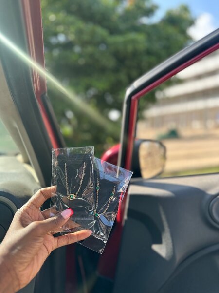 Gorgeous Emerald Green bracelets- Hand.