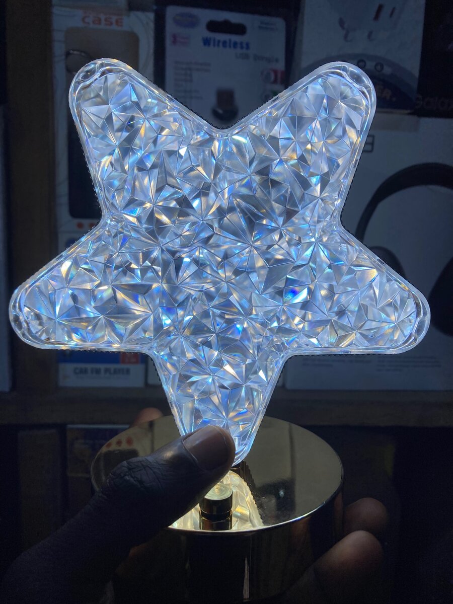 Crystal Rechargeable Star light