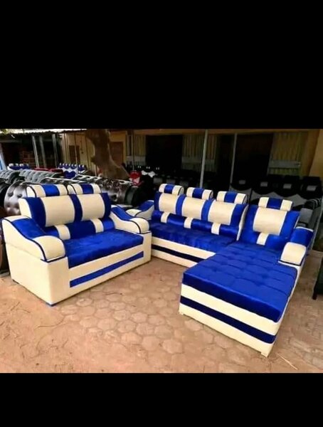 Canapé d'angle moderne bicolore