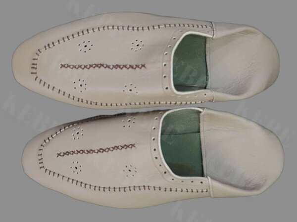 Babouche en cuir