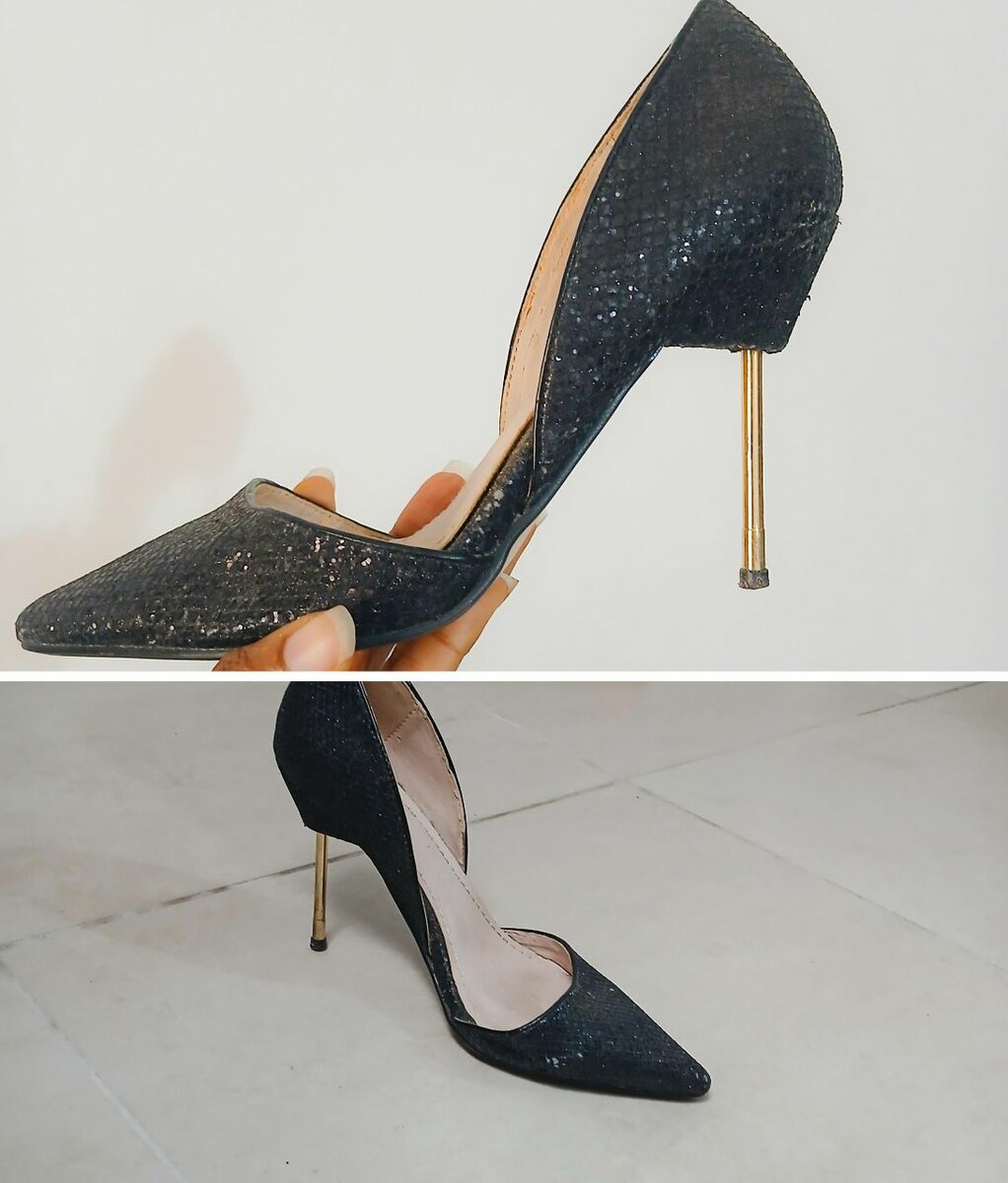 Escarpins noirs à talons aiguilles