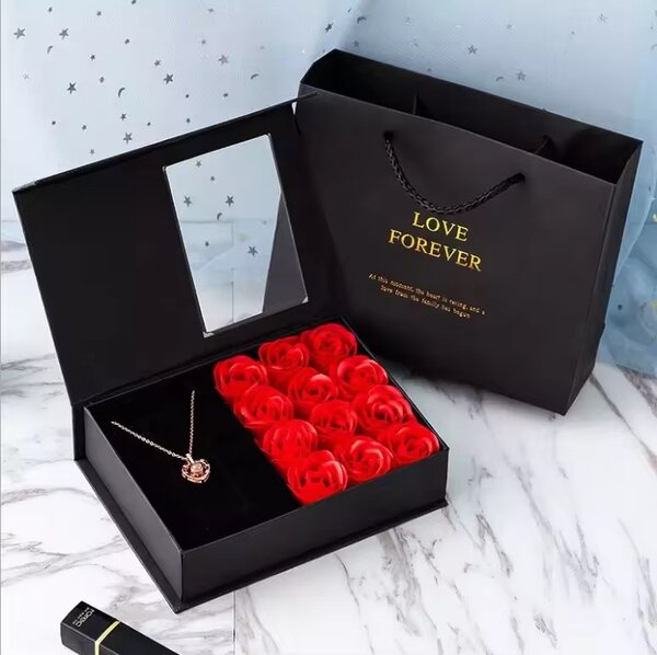 Coffret Cadeau Collier Rose