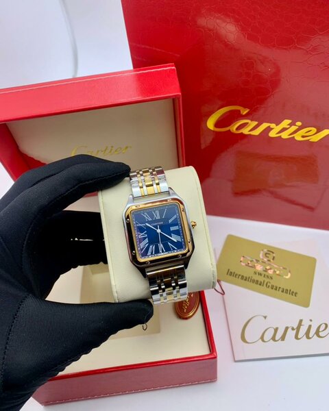 Montre Cartier homme en acier inoxydable