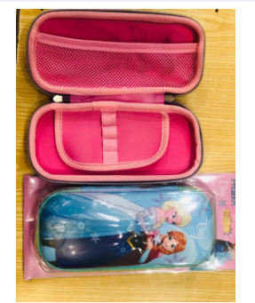 Pencil Case Imported  Elsa/ Frozen Zipper Pouch in Fiber Case