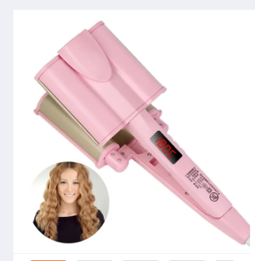 Deep Wave 32MM/26MM Hair Curling Irons Three-tube Curler Pro Hair Waver Iron For Salon & Home Ceramic Curling Wand Curl Bar