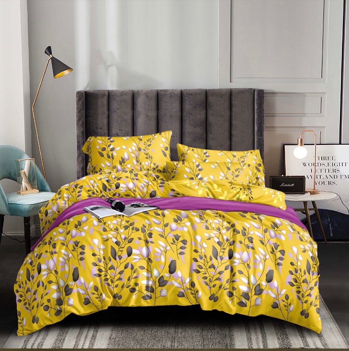Bedsheet with pillow case