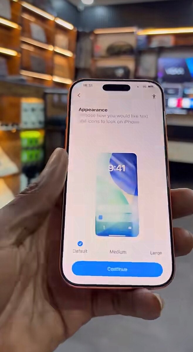 Smartphone moderne orange