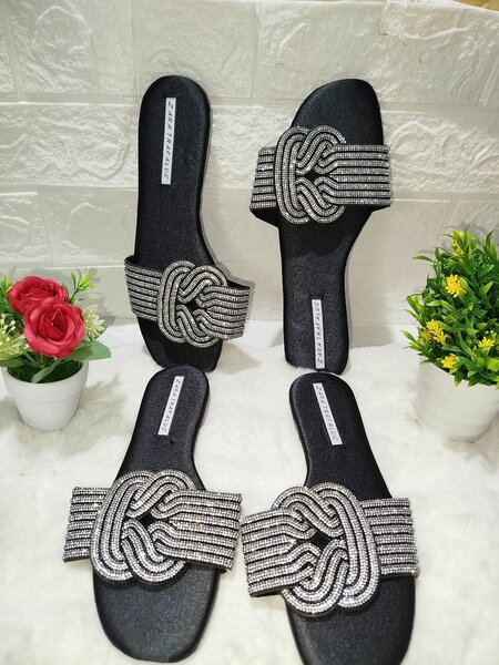 Sandales élégantes strass femme