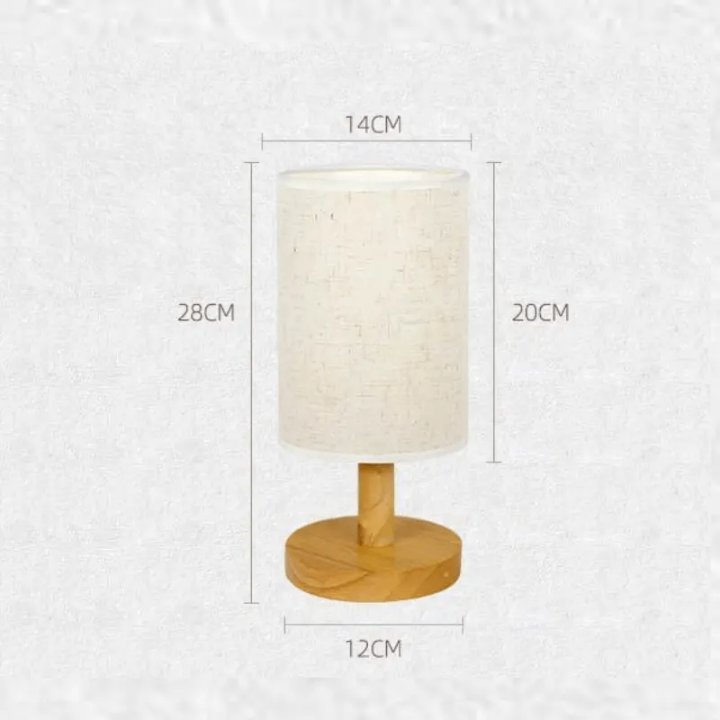Lampe de table moderne en bois