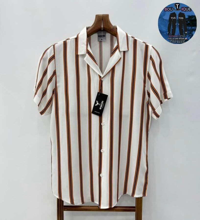 Chemise légère à rayures