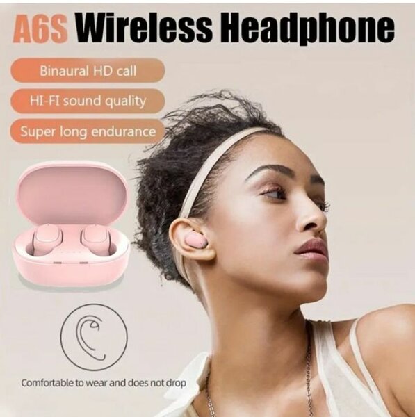 Écouteur sans fil bluetooth 5.0 rose