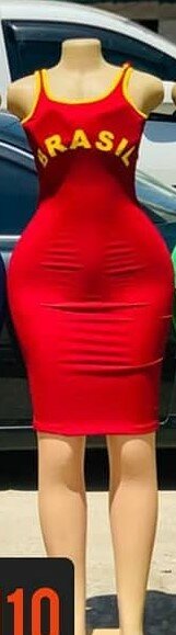 Beautiful and stylish women's dress with open shoulders red 