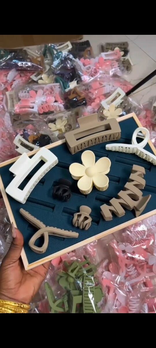 Ensemble de pinces à cheveux colorées