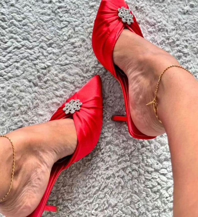 red shoes