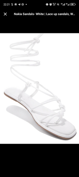 Sandales à lacets élégantes