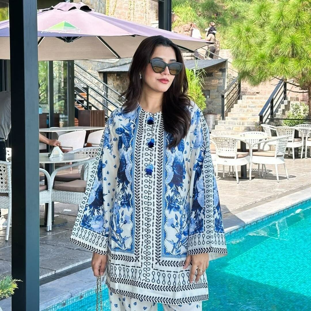 PLAZO DIGITAL PRINTED 2Pc