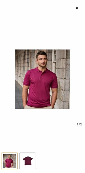 Polo homme bordeaux élégant