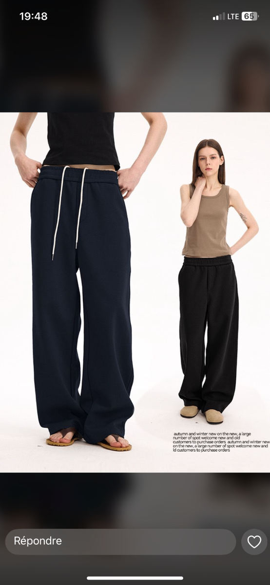 Pantalon de survêtement unisexe confortable