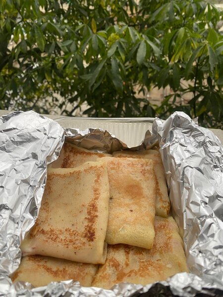 Crêpe jambon fromage