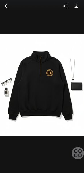 Sweat-shirt à col zippé