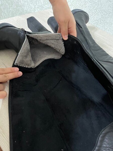 Зимние сапоги на каблуках