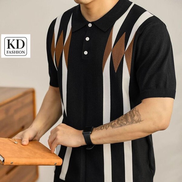 Polo rayé élégant pour homme