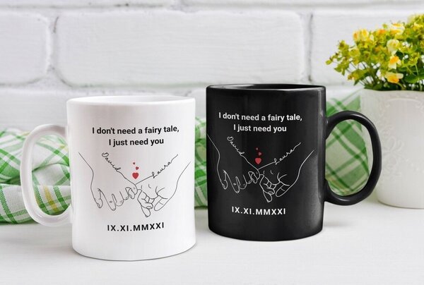 Mugs personnalisées amour