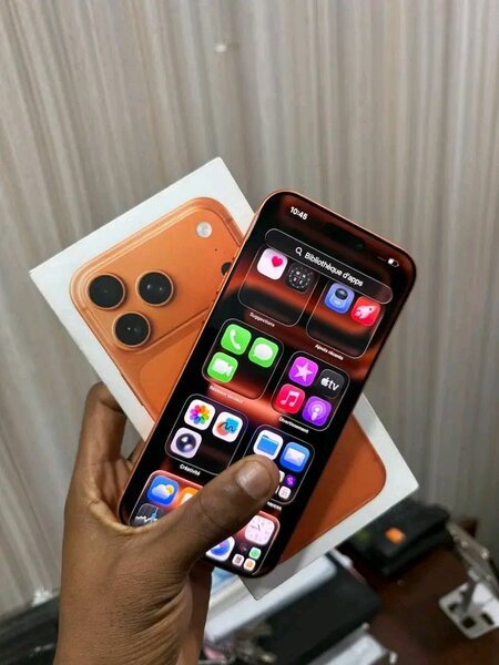 Smartphone orange moderne