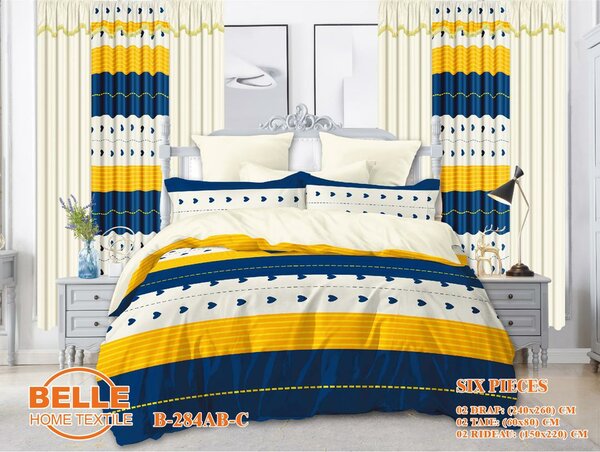 Parure de lit moderne 6 pièces