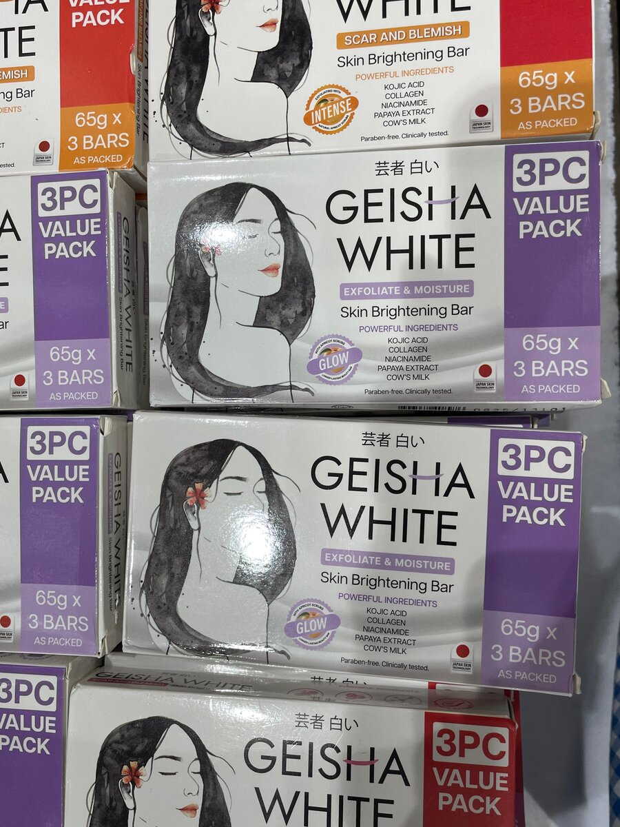 SAVON GEISHA WHITE GLOW X3