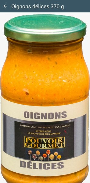 Marinade Oignons délices 370g