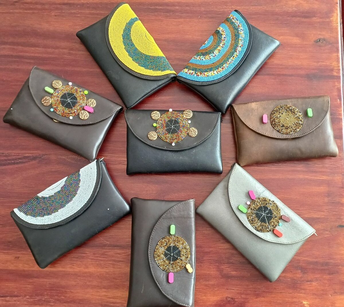 African Leather Purses
