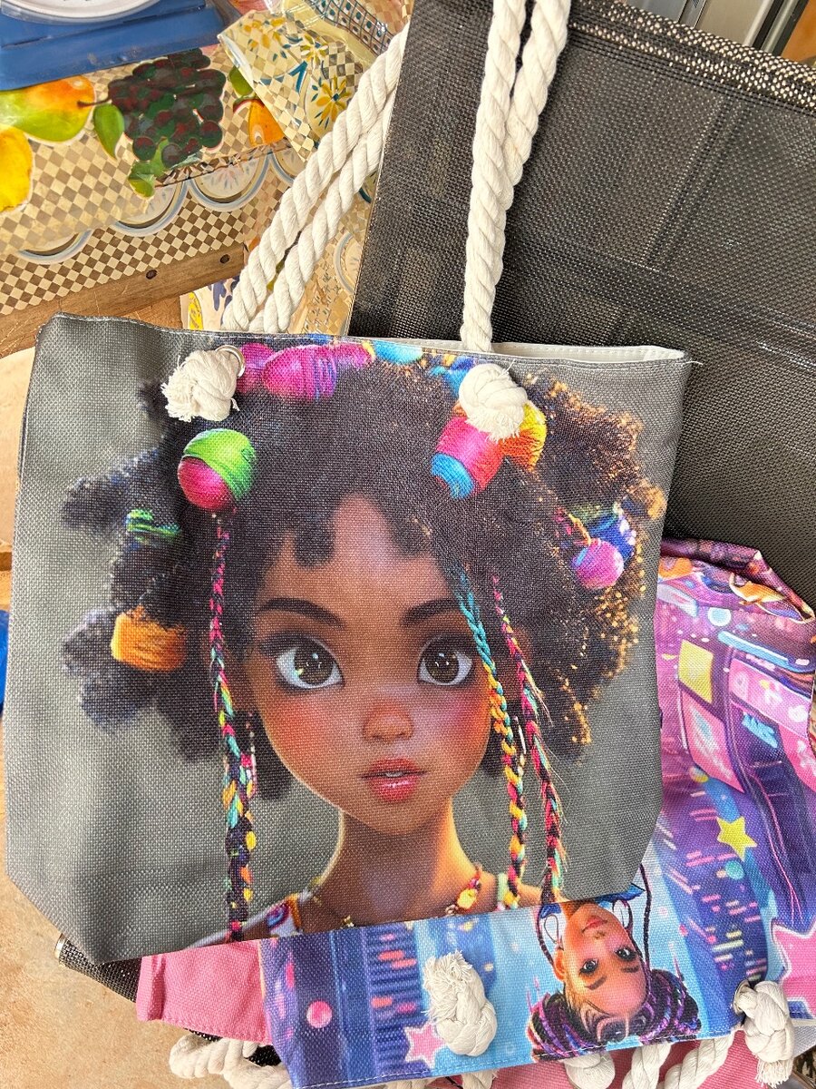 Sac en toile imprimé artistique