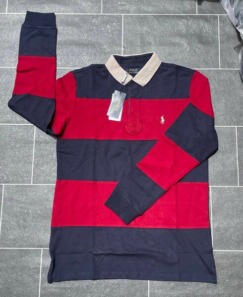 Polo Rugby à Rayures Homme