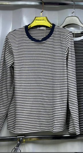 Женский полосатый лонгслив