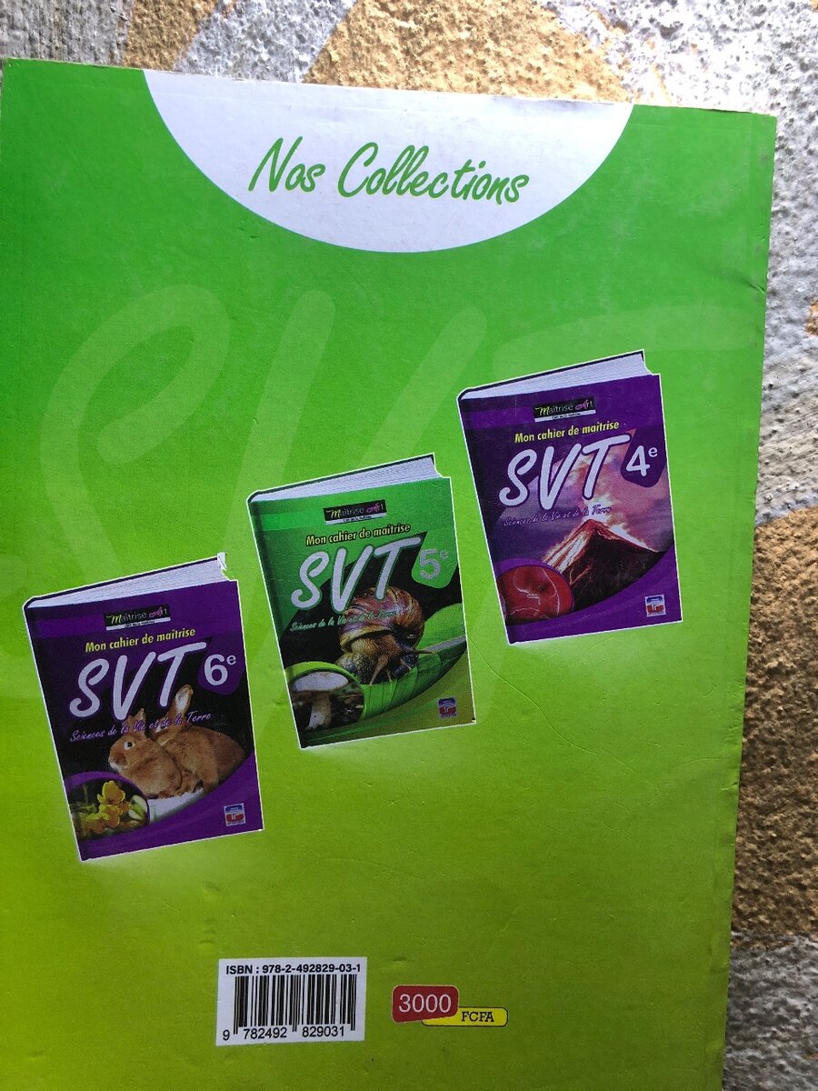 Cahier SVT 3e - Sciences de la Vie