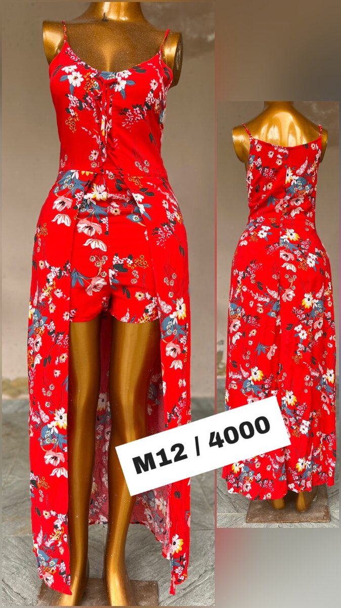 Robe Fleurie Été Rouge